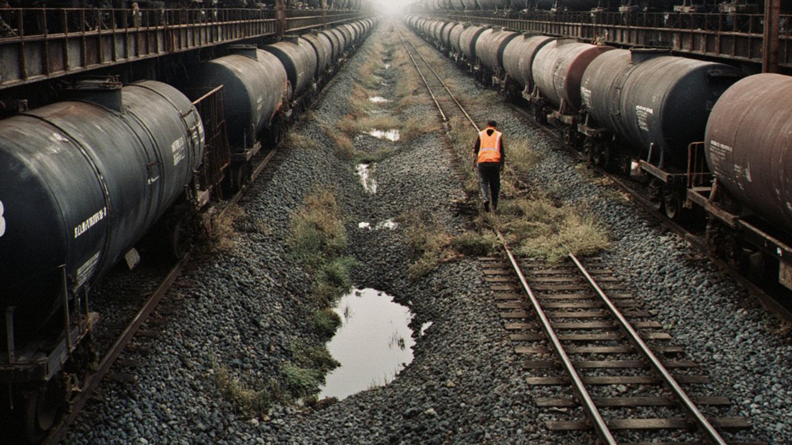 Nurzhan Rail Freight Depot, where trains for Kazakhstan are made up